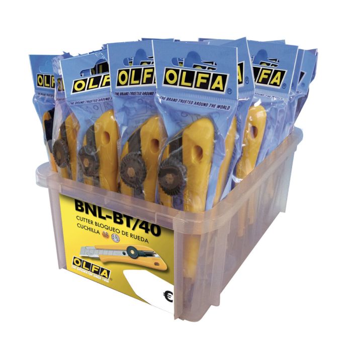Cutter Olfa bnl-bt/40 Jaune 18 mm Plastique 2