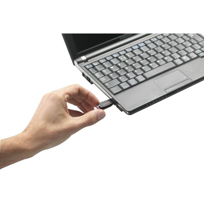 SanDisk Cruzer Blade Clé USB 128 Go USB 2.0 Type-A Sans Capuchon, Noir et Rouge