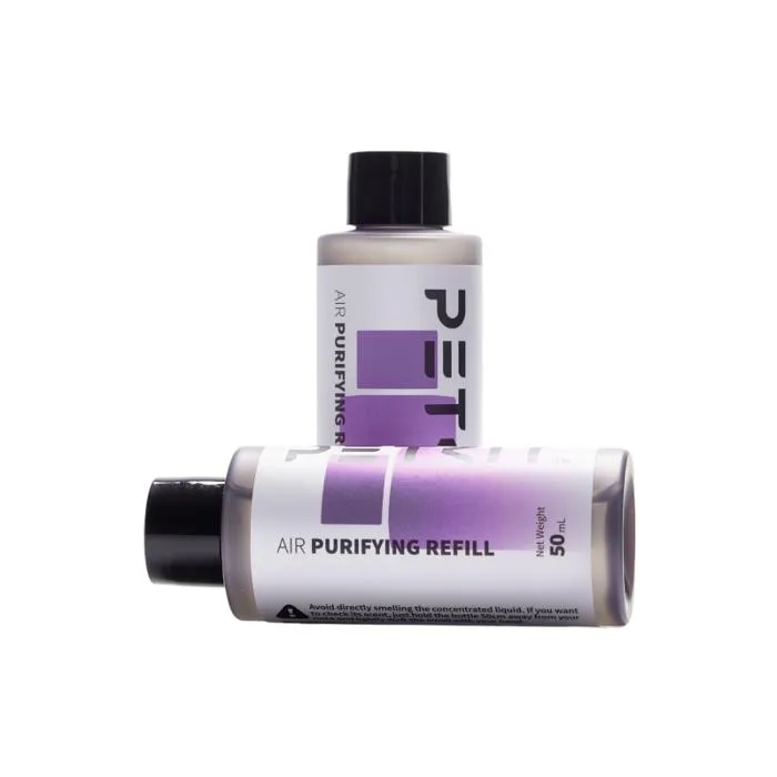 Petkit - Lot de 4 recharges purifiantes pour litière automatique - Spray anti-odeur à base de plantes - Flacons de 50 ml - Pour chats