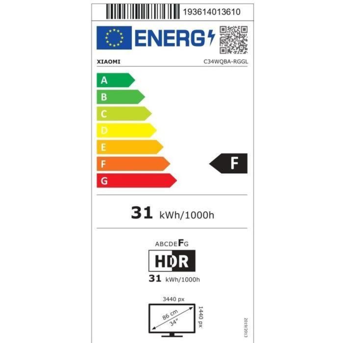Écran Xiaomi G34WQi Wide Quad HD 34" 1 Écran Xiaomi G34WQi Wide Quad HD 34" 1