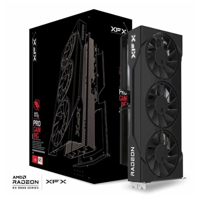 Carte Graphique XFX RX-96TS316B7 RADEON RX 9060 XT 16 GB GDDR6 1 Carte Graphique XFX RX-96TS316B7 RADEON RX 9060 XT 16 GB GDDR6 1