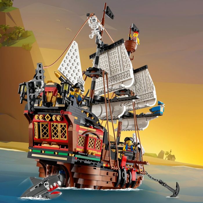 Jeu de Véhicules Lego Creator 31109 Pirate Ship 3-en-1 1260 Pièces 3