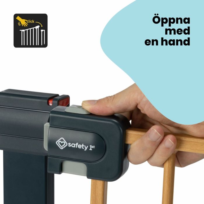 Barrière de sécurité Safety 1st Easy Close Marron Noir 73-80 cm 12