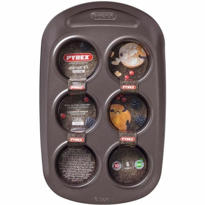 Moules à Muffins Pyrex Marron 16