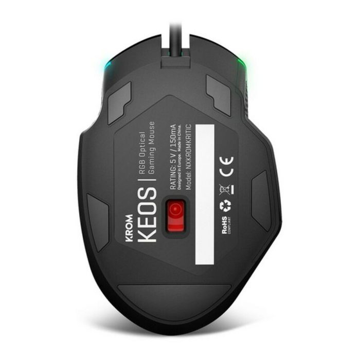 Souris Gaming avec LED Krom Keos 6400 dpi Noir 8