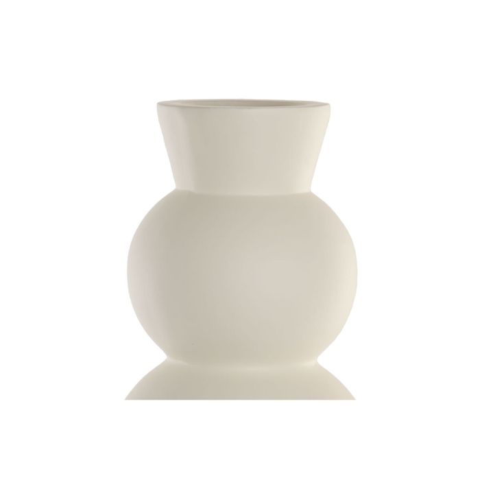 Vase Home ESPRIT Blanc Fibre de Verre Moderne 3 Vase Home ESPRIT Blanc Fibre de Verre Moderne 3