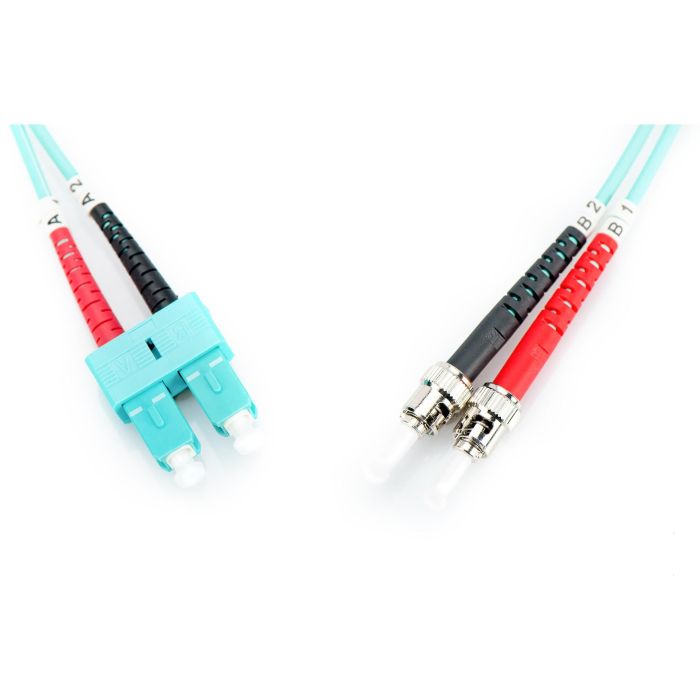 DIGITUS LWL Patchkabel ST -> SC 2.00m Multimode Duplex OM3 3