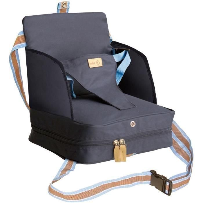 Réhausseur de chaise bébé - ROBA - Pliable - Coussin gonflable - Ceinture ajustable - 6 mois / 3 Ans (15 Kg) - Bleu marine 0 Réhausseur de chaise bébé - ROBA - Pliable - Coussin gonflable - Ceinture ajustable - 6 mois / 3 Ans (15 Kg) - Bleu marine 0