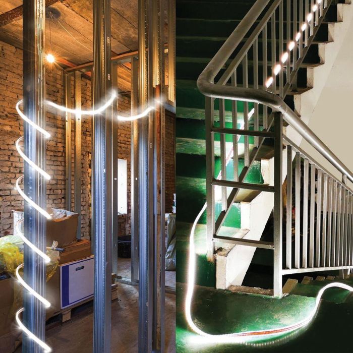 Bandes LED Stak 185 W 15 m Lumière LED 4000 K Noir Transparent 5