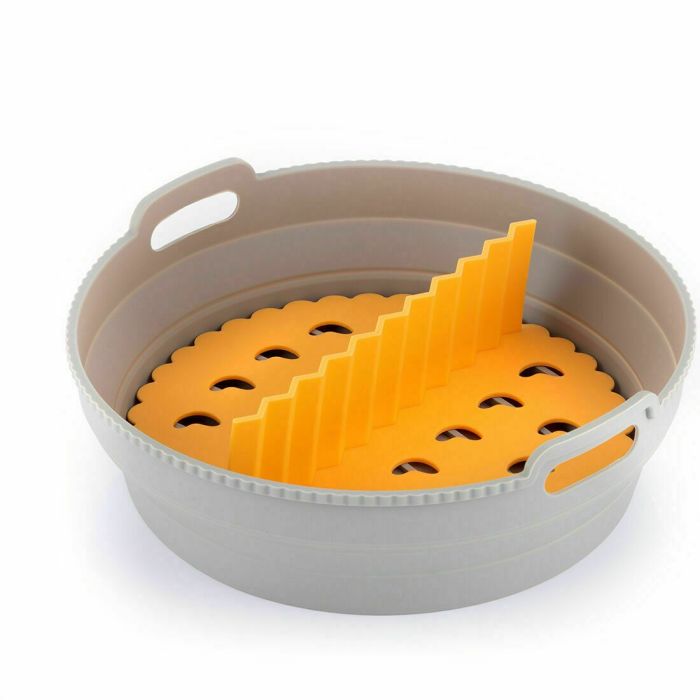 Pack Friteuse à Air et Panier en Silicone Pliable InnovaGoods 8 Pack Friteuse à Air et Panier en Silicone Pliable InnovaGoods 8