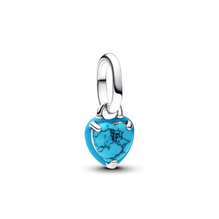 Perle de verre Pandora 793827C01 Bleu Argenté