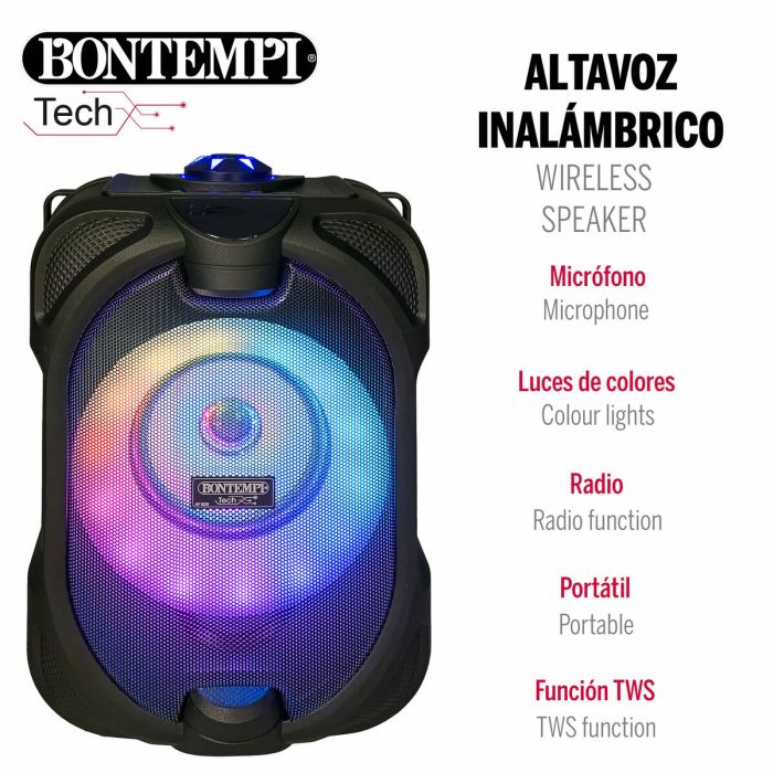 Enceinte avec Microphone Karaoké Bontempi 4 Unités 5 Enceinte avec Microphone Karaoké Bontempi 4 Unités 5