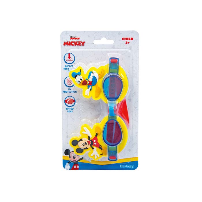 Bestway Lunettes de natation pour enfants en silicone Mickey & Friends +3 ans Plage et Piscine 09110 3