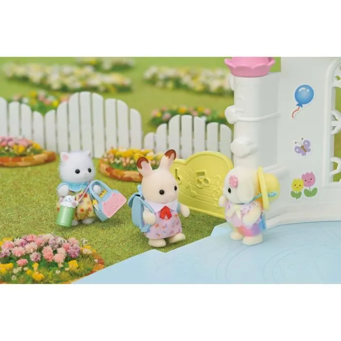 Sylvanian Families 5747 Duo de bébés de paseo - Lapin chocolat et chat persan avec accessoires 1