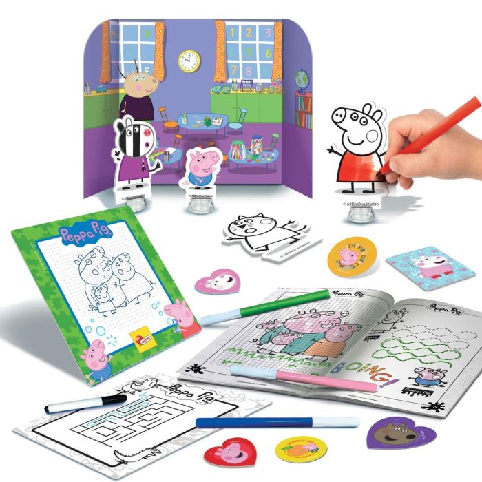 Boîte d’Activités pour coloriage Lisciani Giochi Peppa Pig Sac à dos 1 Boîte d’Activités pour coloriage Lisciani Giochi Peppa Pig Sac à dos 1