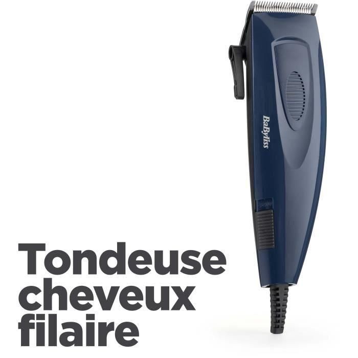 Tondeuse Cheveux - BaByliss - E695E - Lames en acier inoxydable - 8 guides de coupe - de 1 a 25mm 1 Tondeuse Cheveux - BaByliss - E695E - Lames en acier inoxydable - 8 guides de coupe - de 1 a 25mm 1