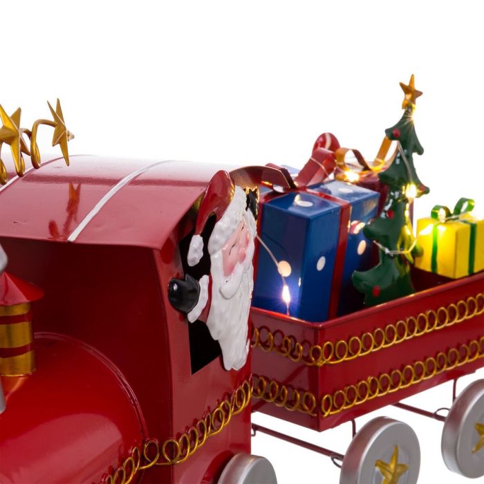 Décorations de Noël Multicouleur Train Père Noël 39 x 11 x 23 cm 1