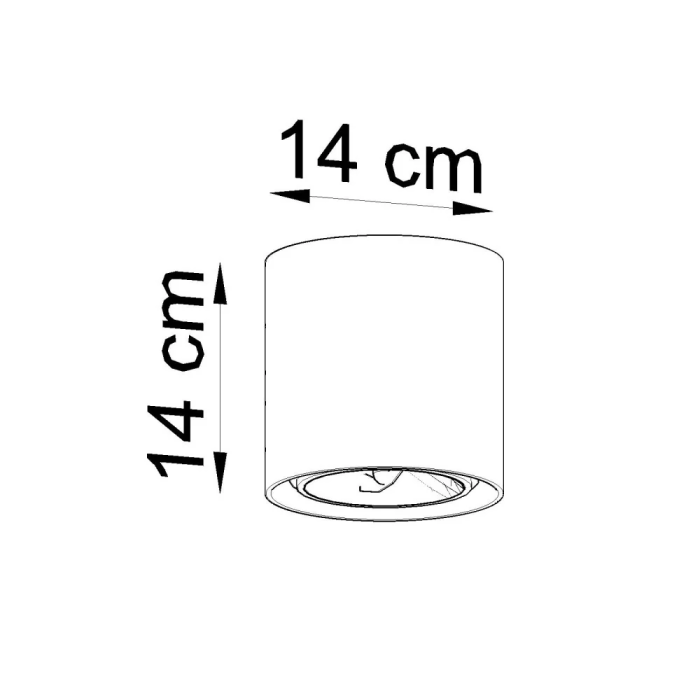 SOL Lampe de plafond "Cullo" SOL-SL.0645 en béton 3