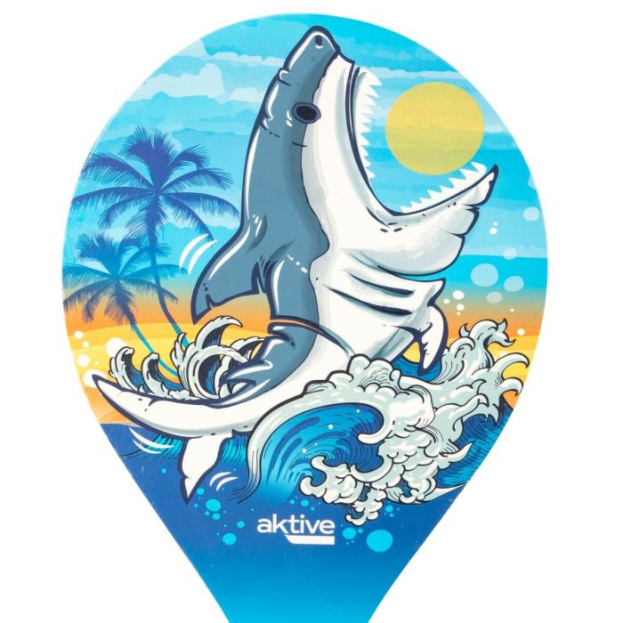Raquettes de Plage avec Balle Aktive Requin 19,5 x 38 cm (24 Unités) 3