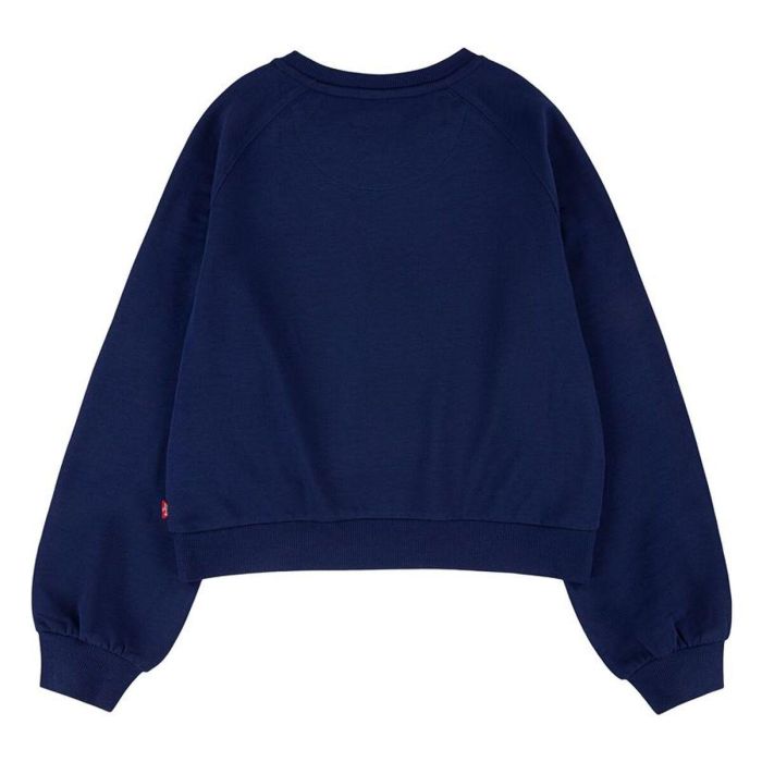 Sweat sans capuche femme Levi's Benchwarmer Crew Girl Bleu foncé 1