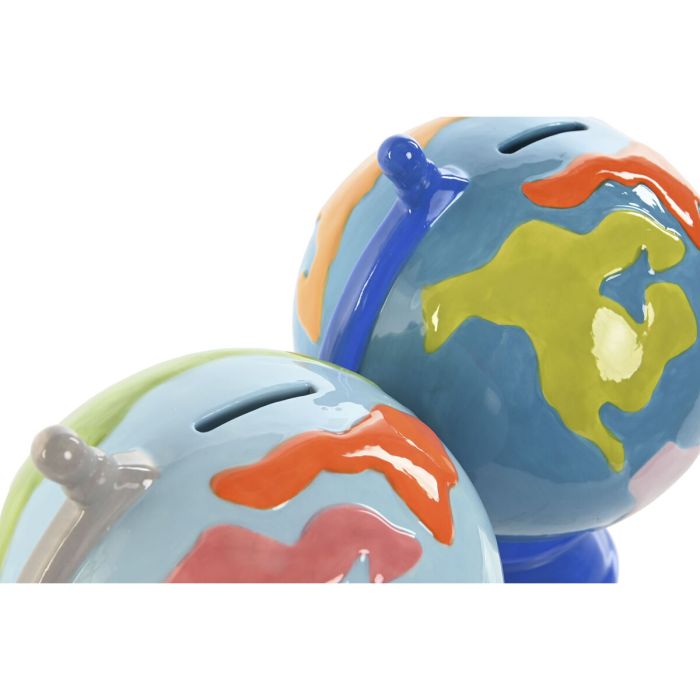 Tirelire Home ESPRIT Dolomite Globe terrestre 14,5 x 13,5 x 19 cm (2 Unités) 2 Tirelire Home ESPRIT Dolomite Globe terrestre 14,5 x 13,5 x 19 cm (2 Unités) 2