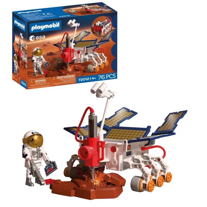 Playmobil 72012 Rover d'exploration sur Mars ESA - Jeu de construction espace 76 pièces - Jouet enfant dès 4 ans Playmobil 72012 Rover d'exploration sur Mars ESA - Jeu de construction espace 76 pièces - Jouet enfant dès 4 ans