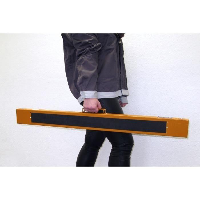 Tréteau pliable - MEISTER - Acier - 100kg de charge - Noir 1 Tréteau pliable - MEISTER - Acier - 100kg de charge - Noir 1