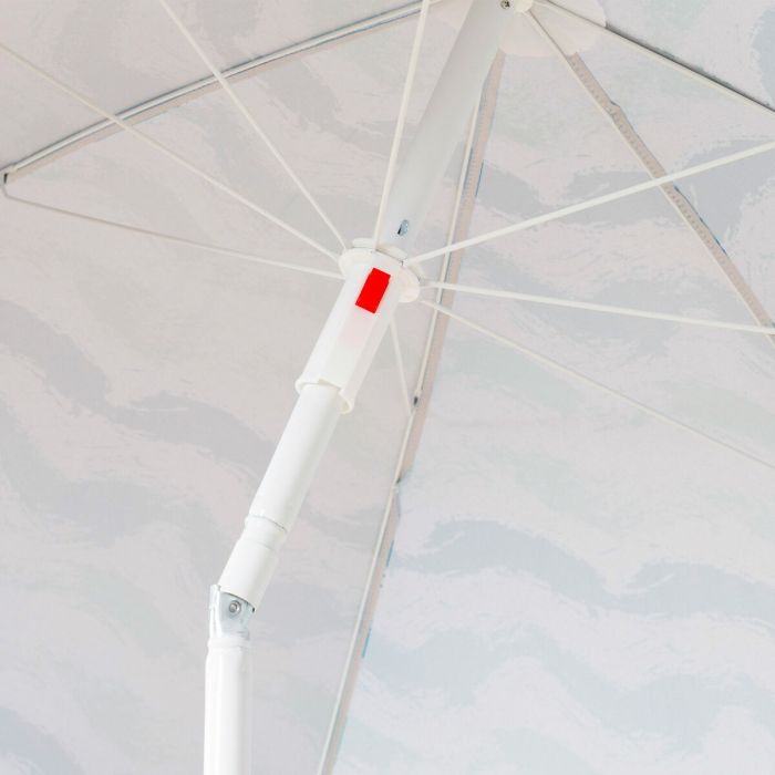 Parasol de plage Aktive Argenté 200 x 200 x 200 cm (4 Unités) 2