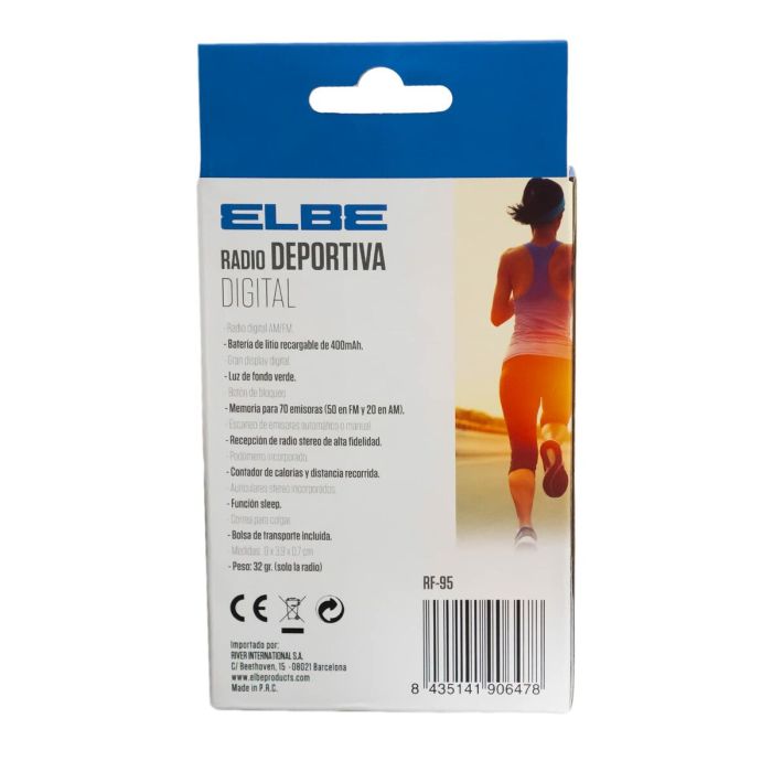 Radio transistor ELBE RF-95 Gris foncé Sportive AM/FM 8 Radio transistor ELBE RF-95 Gris foncé Sportive AM/FM 8