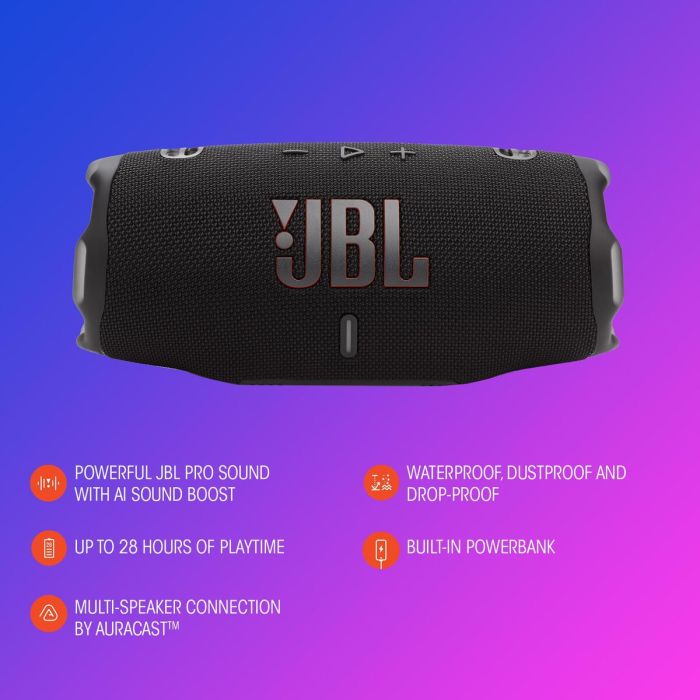 Haut-parleurs bluetooth portables JBL JBLCHARGE6SQUAD Imprimé 5
