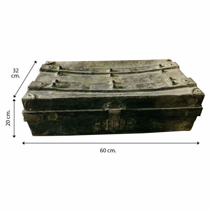 Valise décorative Alexandra House Living Marron Fer Style artisanal 32 x 20 x 60 cm 1