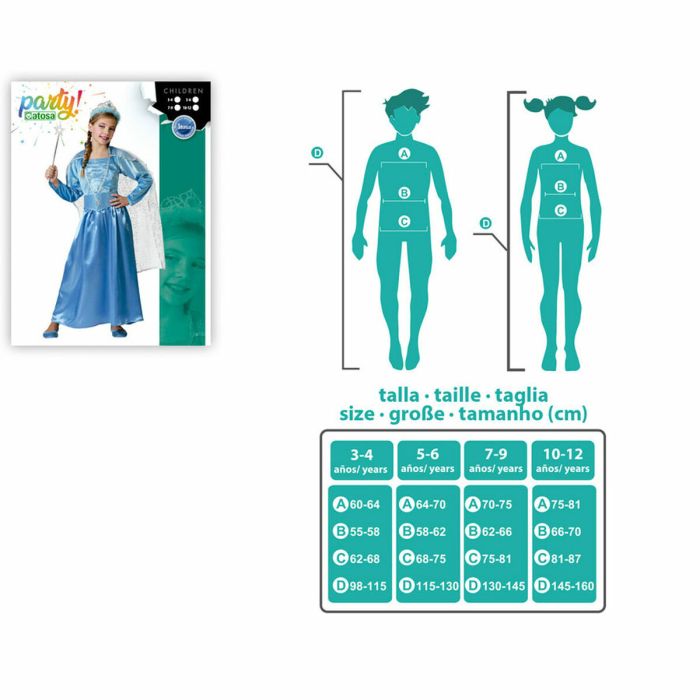 Déguisement pour Enfants Bleu Princesse 1