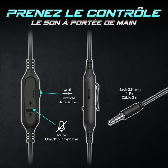 Casques avec Microphone Spirit of Gamer Pro H4 Noir 4