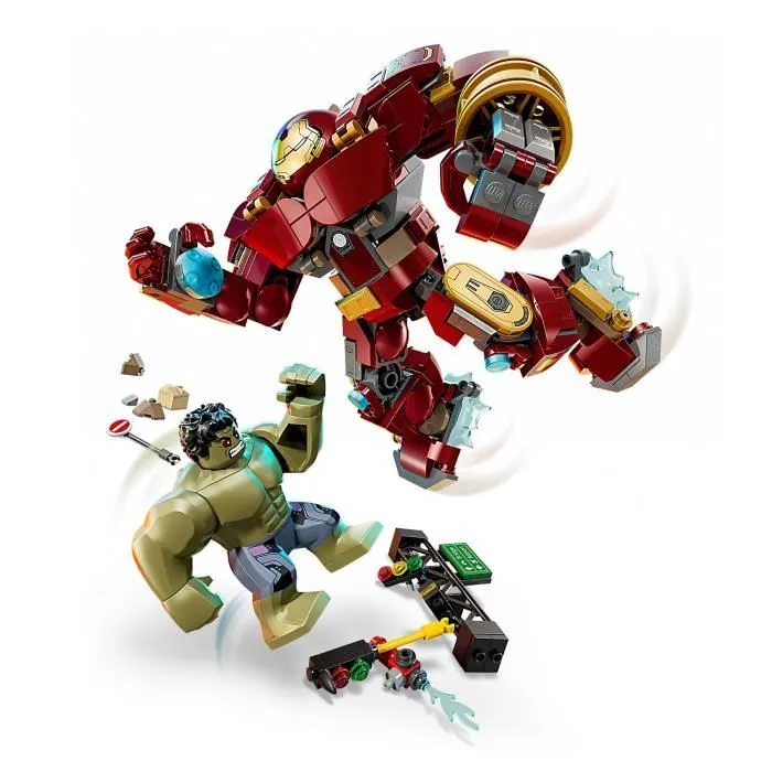 LEGO 76343 Marvel Le Combat Légendaire entre Hulkbuster et Hulk, Set Collector Avengers L'Ere d'Ultron, Jeu de Construction Cadeau 9 Ans