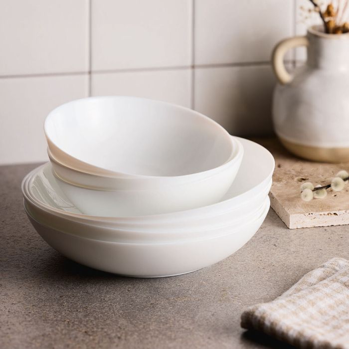 Assiettes Luminarc Apy Blanc verre 18 Pièces 3