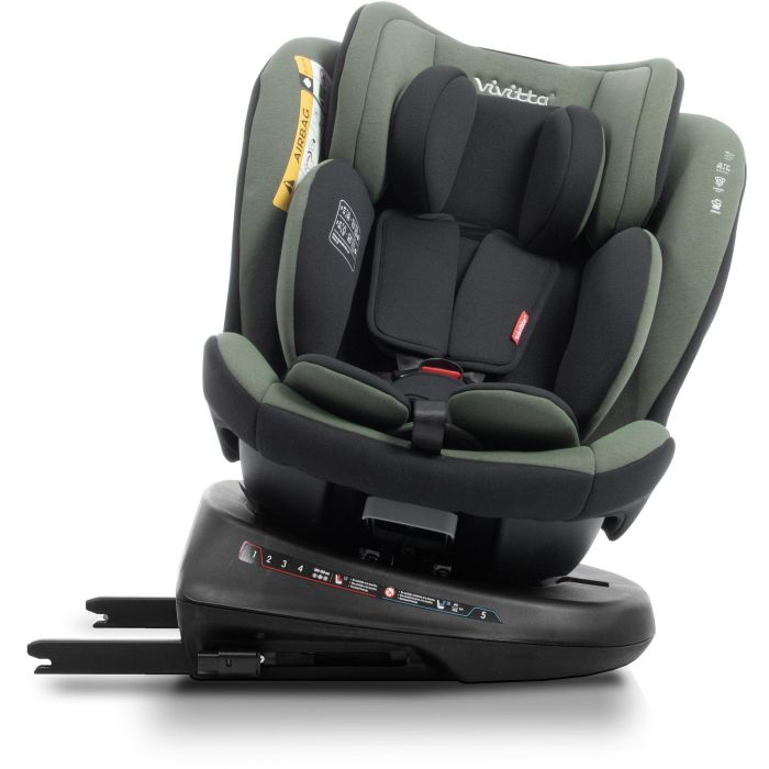 Siege auto - BABYAUTO - Sigma IFix Vivitta - Groupe 0/1/2/3 - 40/150 cm - Isofix + Top tether - Pivotant 360° - Inclinable - Vert 3 Siege auto - BABYAUTO - Sigma IFix Vivitta - Groupe 0/1/2/3 - 40/150 cm - Isofix + Top tether - Pivotant 360° - Inclinable - Vert 3