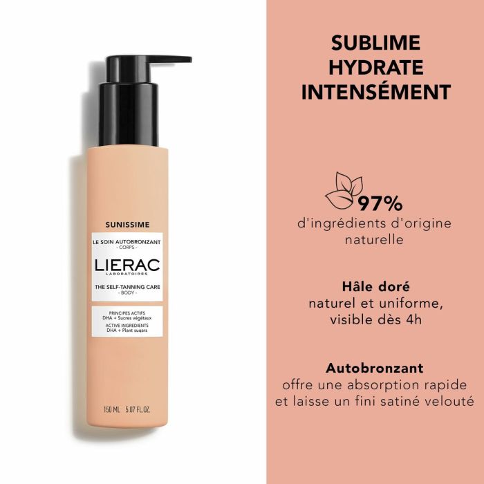 Autobronzant Corporel Lierac SUNISSIME 150 ml 5