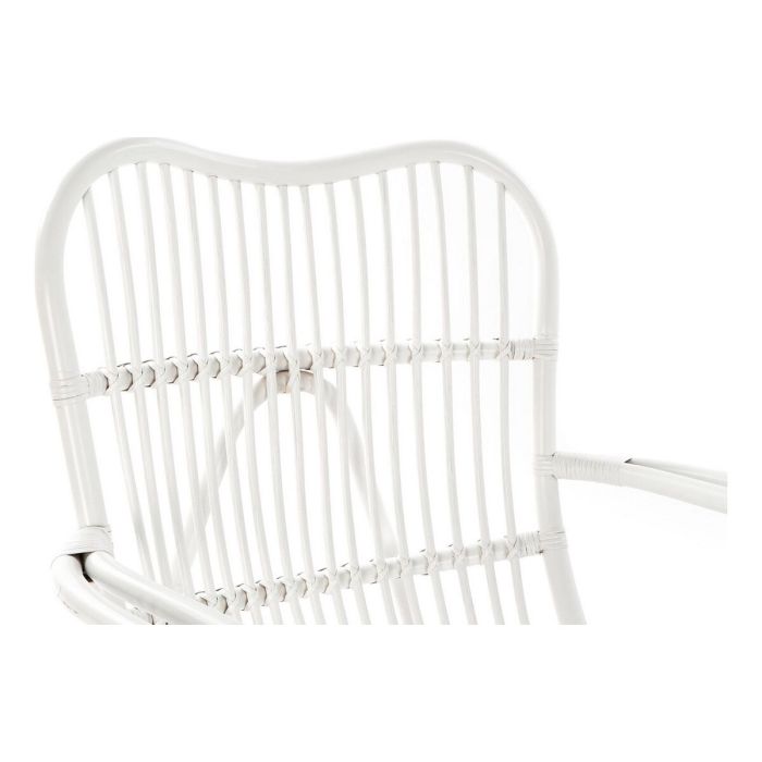 Fauteuil à Bascule DKD Home Decor Blanc 75 x 85 x 85 cm 4 Fauteuil à Bascule DKD Home Decor Blanc 75 x 85 x 85 cm 4