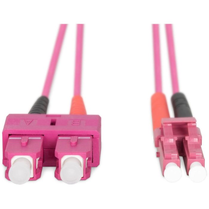 DIGITUS LWL Patchkabel LC -> SC 1.00m Multimode Duplex OM4 1