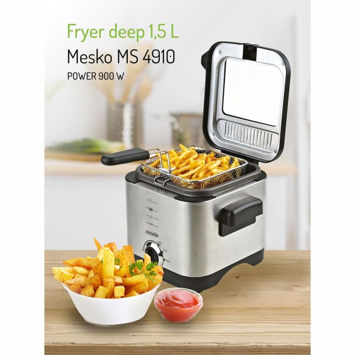 Friteuse Mesko MS 4910 Argenté 900 W 1,5 L 13