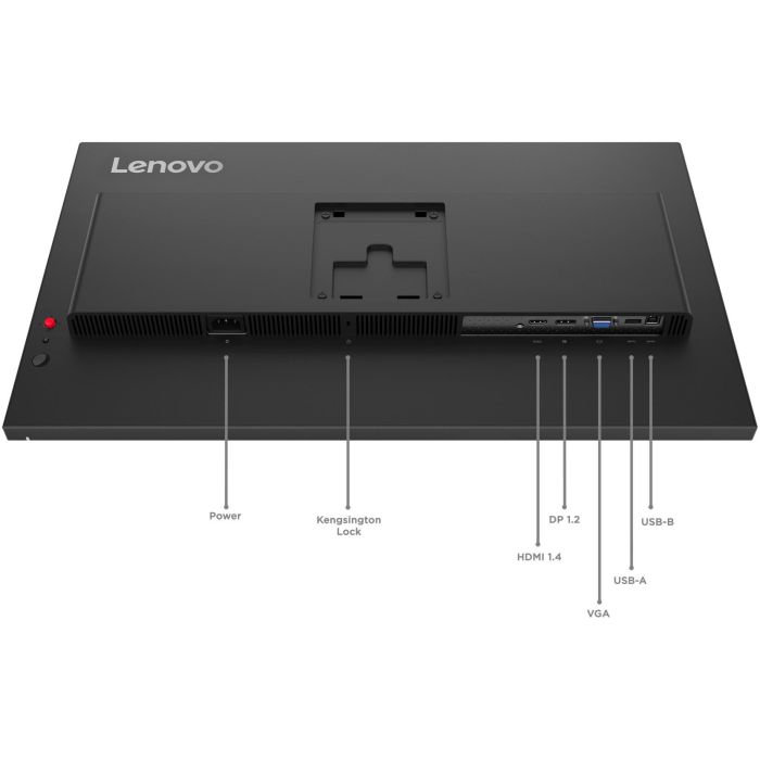 68,6cm/27" (1920x1080) Lenovo ThinkVision T27-40 16:9 IPS 4ms 120Hz HDMI DisplayPort VGA USB-C USB-Hub VESA Black 3