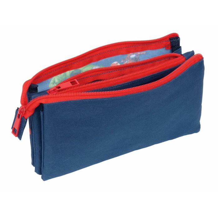 Trousse Fourre-Tout Triple The Avengers Blue marine 22 x 12 x 3 cm 3 Trousse Fourre-Tout Triple The Avengers Blue marine 22 x 12 x 3 cm 3