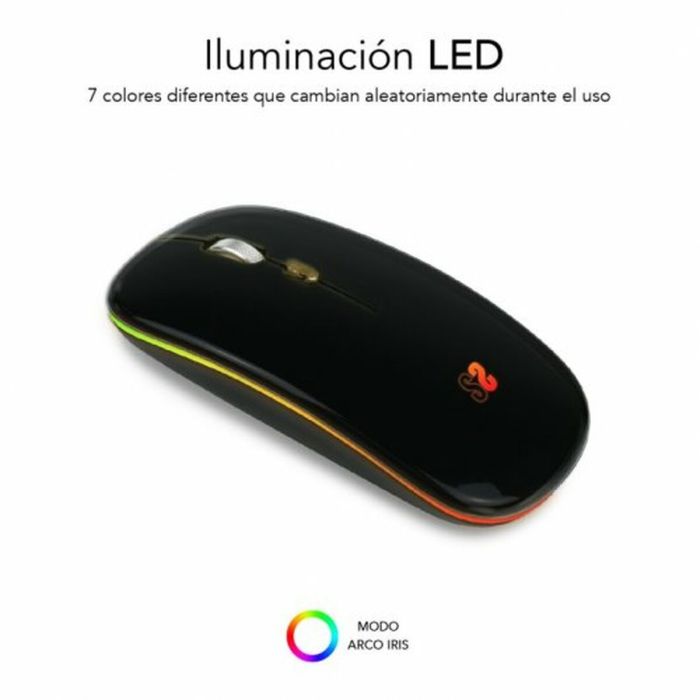 Souris Subblim SUBMO-LDFLAT1 Noir 1600 dpi 3 Souris Subblim SUBMO-LDFLAT1 Noir 1600 dpi 3