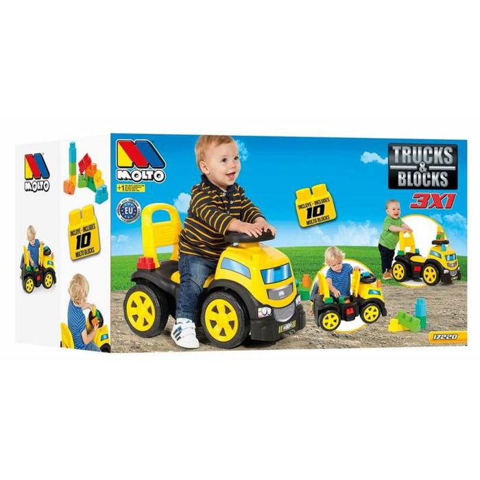 Tricycle Moltó Trucks and blocks 89 cm 0 Tricycle Moltó Trucks and blocks 89 cm 0