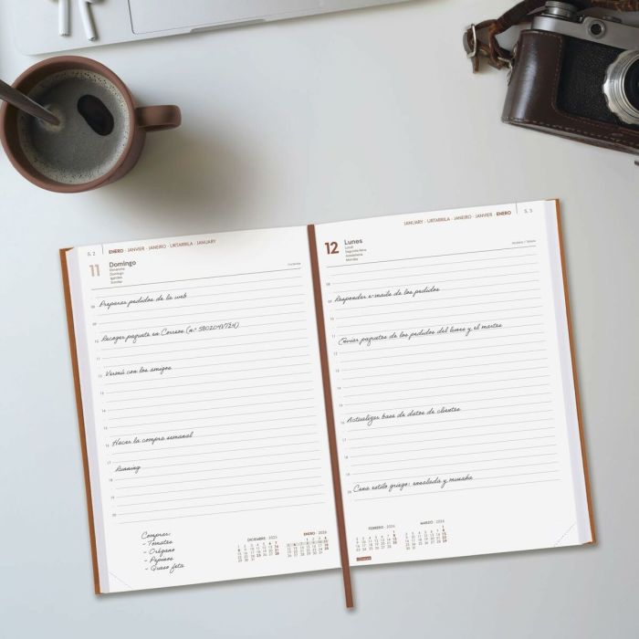 Agenda Finocam Marron 16,5 x 24 cm 1