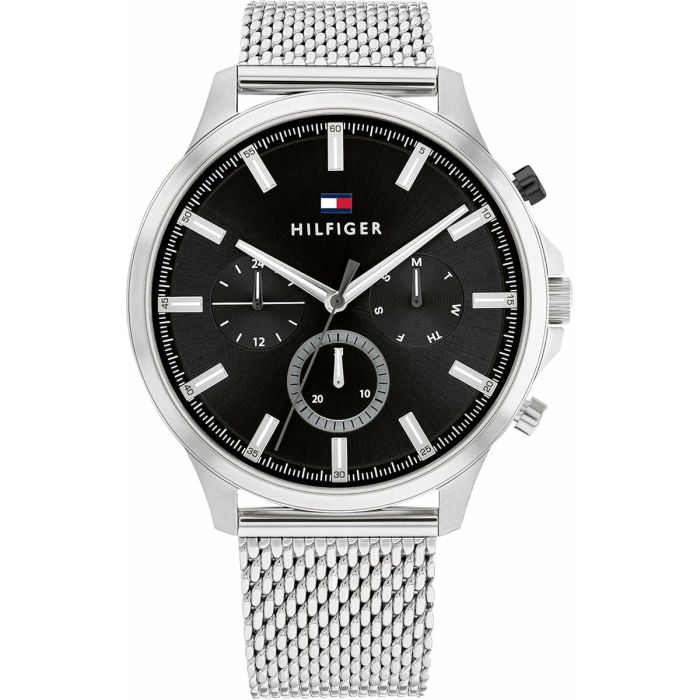 Montre Homme Tommy Hilfiger 1710498 Noir Argenté (Ø 44 mm) 0 Montre Homme Tommy Hilfiger 1710498 Noir Argenté (Ø 44 mm) 0