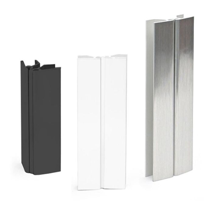 Angulo Flexible Para Zócalo Zesio H80 H100 H144 H164 Acabados Disponibles Plata, Negro Y Blanco Acabado Plata Altura (H) 100 Herrajes Alk 2