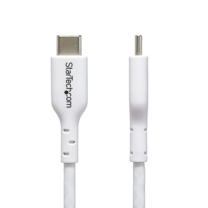 Câble USB-C Startech USB2CC1MNCWHE Blanc 1 m 2 Câble USB-C Startech USB2CC1MNCWHE Blanc 1 m 2