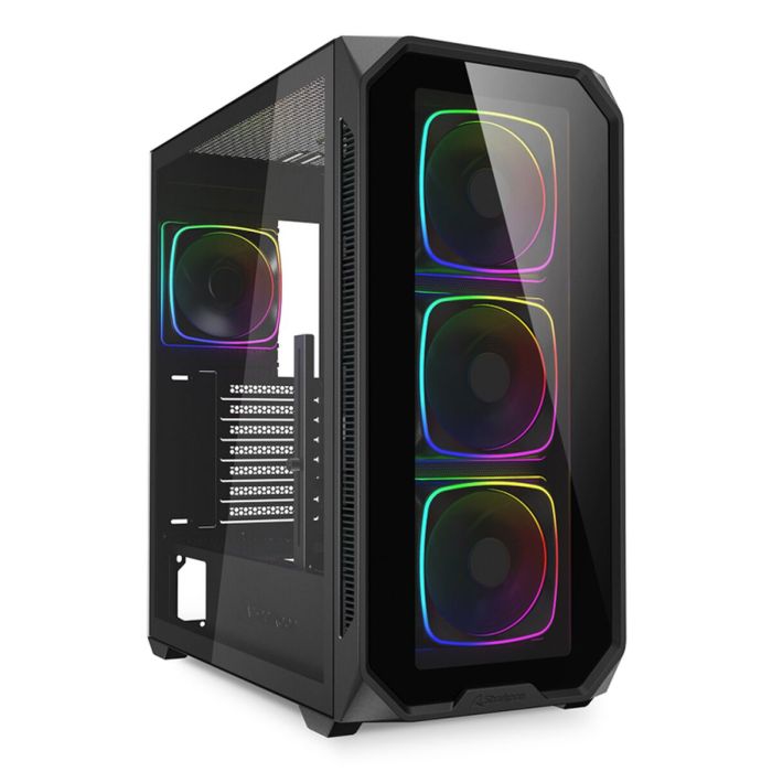 Boîtier ATX semi-tour Sharkoon AK5G RGB Noir