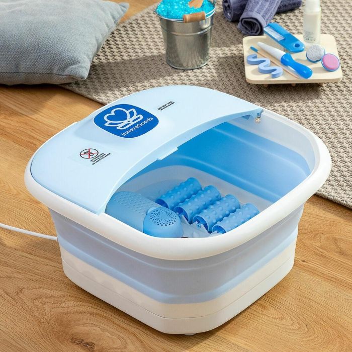Pack Spa pour les Pieds Pliable avec Rouleaux et Hydromassage et Coupe-ongles avec lumière LED, loupe et lime InnovaGoods 24 Pack Spa pour les Pieds Pliable avec Rouleaux et Hydromassage et Coupe-ongles avec lumière LED, loupe et lime InnovaGoods 24
